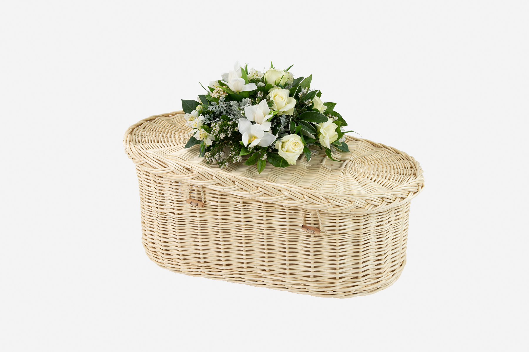 Baby Casket Natural White Somerset Willow Coffins™