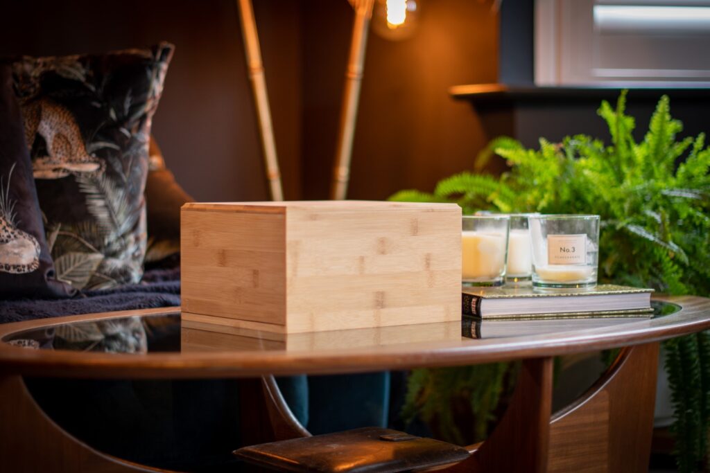 Bamboo Ashes Casket