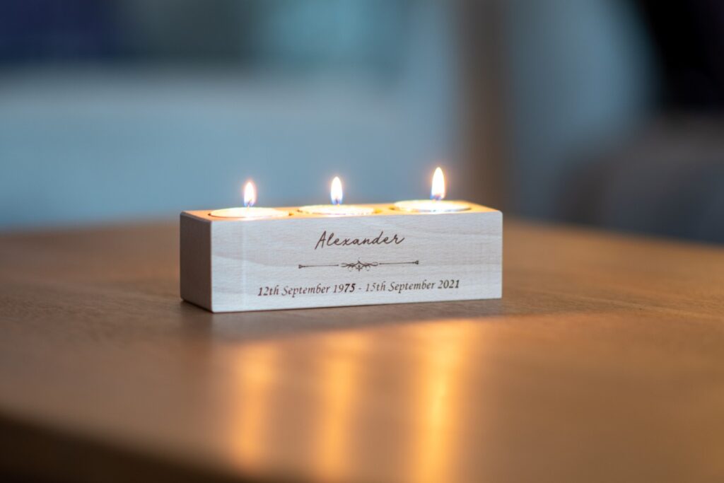 Cherished Wood Candle Holder