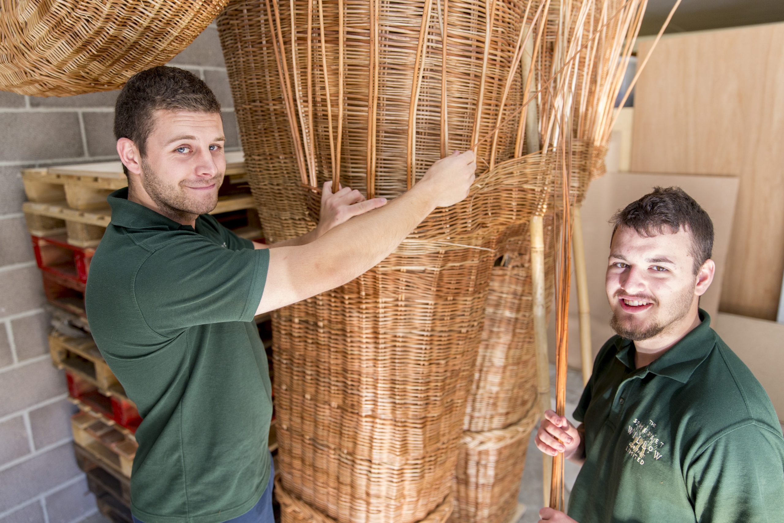 two workers form Somerset Willow